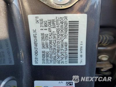 Zdjęcie 12 z 12 samochodu: 2018 HONDA ACCORD LX VIN:1HGCV1F19JA148391 - miniatura