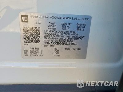 Zdjęcie 12 z 12 samochodu: 2023 CHEVROLET EQUINOX LT VIN:3GNAXKEG0PS166918 - miniatura