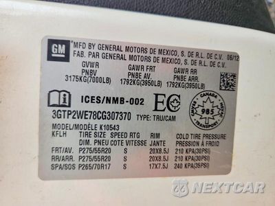 Zdjęcie 12 z 12 samochodu: 2012 GMC SIERRA K1500 SLT VIN:3GTP2WE78CG307370 - miniatura