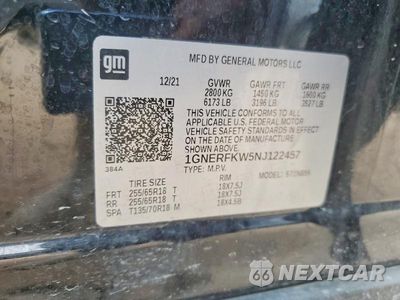 Zdjęcie 13 z 13 samochodu: 2022 CHEVROLET TRAVERSE LS VIN:1GNERFKW5NJ122457 - miniatura