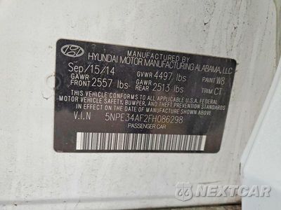 Zdjęcie 12 z 12 samochodu: 2015 HYUNDAI SONATA SPORT VIN:5NPE34AF2FH086298 - miniatura