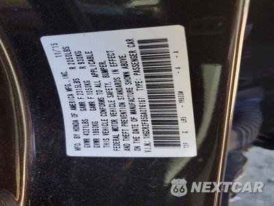 Zdjęcie 12 z 12 samochodu: 2016 HONDA ACCORD EXL VIN:1HGCR2F85GA076167 - miniatura
