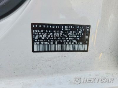 Zdjęcie 12 z 12 samochodu: 2021 VOLKSWAGEN JETTA GLI VIN:3VW6T7BU4MM096189 - miniatura
