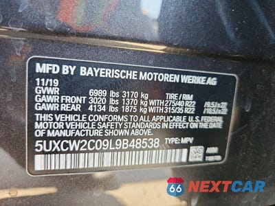 Zdjęcie 13 z 13 samochodu: 2020 BMW X7 XDRIVE40I VIN:5UXCW2C09L9B48538 - miniatura