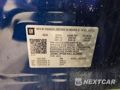 Zdjęcie 13 z 13 samochodu: 2019 CHEVROLET TRAX 1LT VIN:3GNCJPSBXKL310669 - miniatura