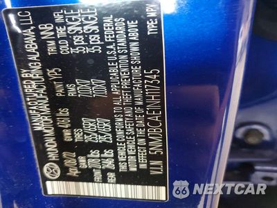 Zdjęcie 14 z 14 samochodu: 2022 HYUNDAI TUCSON SEL VIN:5NMJBCAE1NH117345 - miniatura