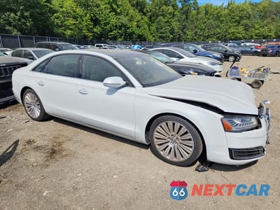 Czwarte zdjęcie samochodu z boku: 2015 AUDI A8 L QUATTRO VIN:WAU3GAFD8FN019705 - miniatura
