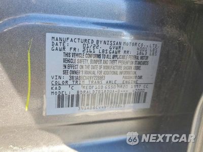 Zdjęcie 12 z 12 samochodu: 2022 NISSAN SENTRA SV VIN:3N1AB8CV4NY228863 - miniatura