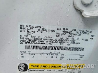 Zdjęcie 13 z 13 samochodu: 2024 FORD EXPEDITION MAX XL VIN:1FMJK1G88REA02462 - miniatura