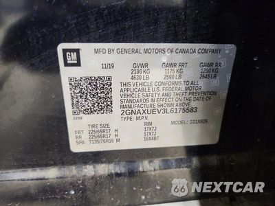 Zdjęcie 13 z 13 samochodu: 2020 CHEVROLET EQUINOX LT VIN:2GNAXUEV3L6175583 - miniatura