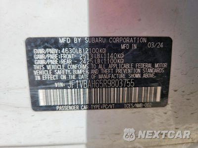 Zdjęcie 12 z 12 samochodu: 2024 SUBARU WRX PREMIUM VIN:JF1VBAH65R9803755 - miniatura