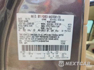 Zdjęcie 13 z 13 samochodu: 2012 FORD ESCAPE LIMITED VIN:1FMCU0E77CKB06764 - miniatura