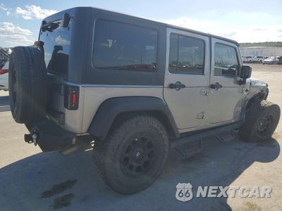 Trzecie zdjęcie samochodu z tyłu: 2017 JEEP WRANGLER UNLIMITED SPORT VIN:1C4HJWDG4HL654357 - miniatura