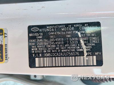 Zdjęcie 13 z 13 samochodu: 2018 HYUNDAI TUCSON VALUE VIN:KM8J3CA24JU756076 - miniatura