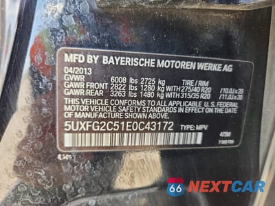 Zdjęcie 13 z 13 samochodu: 2014 BMW X6 XDRIVE35I VIN:5UXFG2C51E0C43172 - miniatura