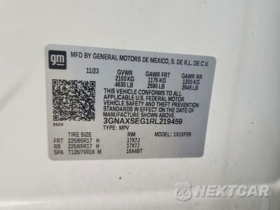 Zdjęcie 13 z 13 samochodu: 2024 CHEVROLET EQUINOX LS VIN:3GNAXSEG1RL219459 - miniatura