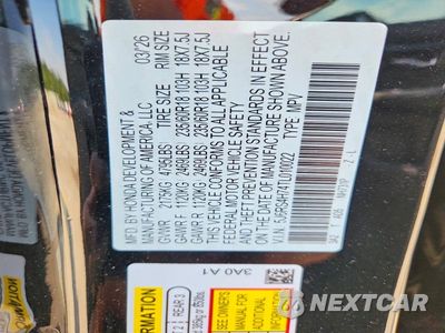 Zdjęcie 14 z 14 samochodu: 2026 HONDA CR-V EXL VIN:5J6RS4H74TL010022 - miniatura