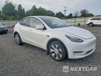 Czwarte zdjęcie samochodu z boku: 2021 TESLA MODEL Y VIN:5YJYGDEE8MF202991 - miniatura