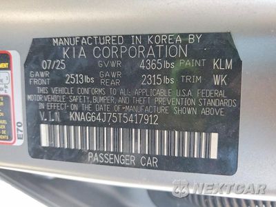 Zdjęcie 12 z 12 samochodu: 2026 KIA K5 GT LINE VIN:KNAG64J75T5417912 - miniatura