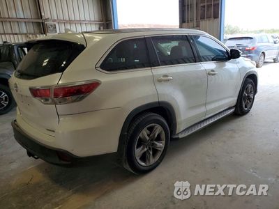 Trzecie zdjęcie samochodu z tyłu: 2016 TOYOTA HIGHLANDER LIMITED VIN:5TDYKRFH3GS150996 - miniatura