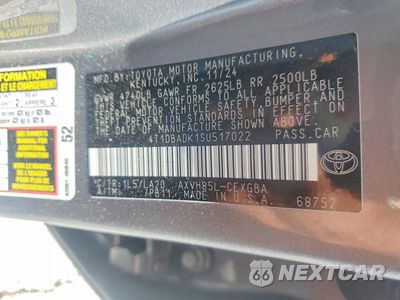 Zdjęcie 12 z 12 samochodu: 2025 TOYOTA CAMRY XLE VIN:4T1DBADK1SU517022 - miniatura