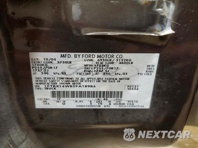 Zdjęcie 12 z 12 samochodu: 2005 FORD F150 VIN:1FTRX14W85FA18984 - miniatura