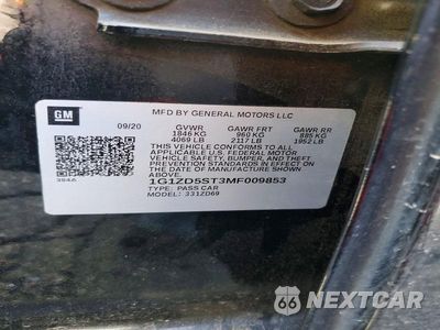 Zdjęcie 12 z 12 samochodu: 2021 CHEVROLET MALIBU LT VIN:1G1ZD5ST3MF009853 - miniatura