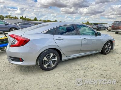 Trzecie zdjęcie samochodu z tyłu: 2020 HONDA CIVIC LX VIN:19XFC2F66LE201034 - miniatura