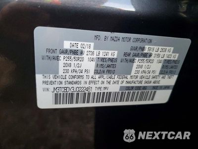 Zdjęcie 14 z 14 samochodu: 2018 MAZDA CX-9 GRAND TOURING VIN:JM3TCBDY3J0222461 - miniatura