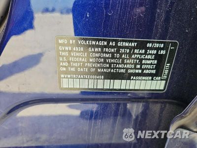 Zdjęcie 12 z 12 samochodu: 2019 VOLKSWAGEN ARTEON SEL PREMIUM VIN:WVWTR7AN7KE000458 - miniatura