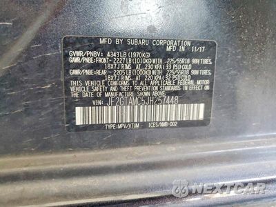 Zdjęcie 14 z 14 samochodu: 2018 SUBARU CROSSTREK LIMITED VIN:JF2GTAMC5JH257448 - miniatura