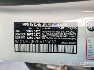Zdjęcie 12 z 12 samochodu: 2017 MERCEDES-BENZ E 300 VIN:WDDZF4JBXHA190057 - miniatura