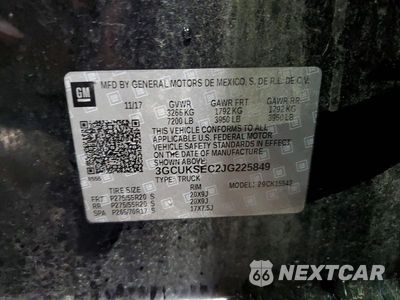 Zdjęcie 12 z 12 samochodu: 2018 CHEVROLET SILVERADO K1500 LTZ VIN:3GCUKSEC2JG225849 - miniatura