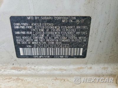 Zdjęcie 13 z 13 samochodu: 2023 SUBARU CROSSTREK PREMIUM VIN:JF2GTAPC8P8204747 - miniatura