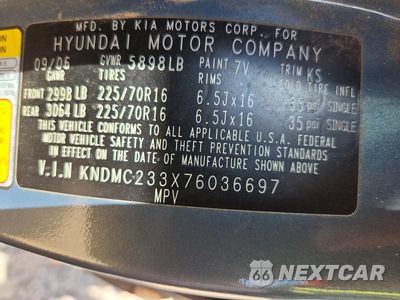 Zdjęcie 13 z 13 samochodu: 2007 HYUNDAI ENTOURAGE GLS VIN:KNDMC233X76036697 - miniatura
