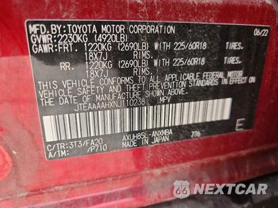 Zdjęcie 13 z 13 samochodu: 2022 TOYOTA VENZA LE VIN:JTEAAAAHXNJ110238 - miniatura