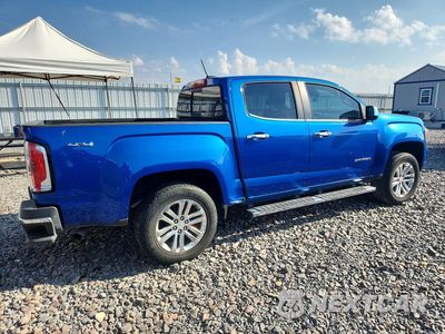 Trzecie zdjęcie samochodu z tyłu: 2018 GMC CANYON SLT VIN:1GTG6DEN2J1154357 - miniatura