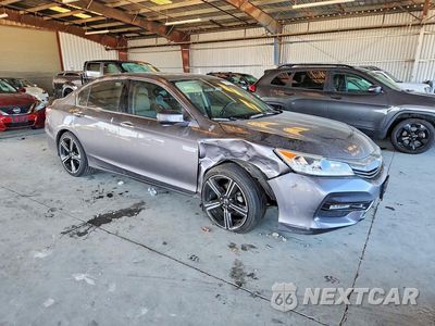 Czwarte zdjęcie samochodu z boku: 2017 HONDA ACCORD HYBRID EXL VIN:JHMCR6F54HC010127 - miniatura