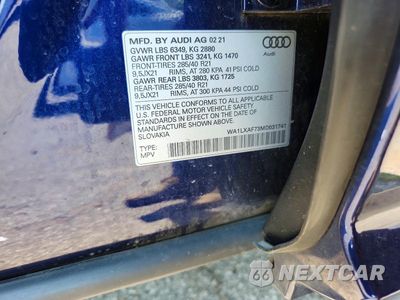 Zdjęcie 12 z 12 samochodu: 2021 AUDI Q7 PREMIUM PLUS VIN:WA1LXAF73MD031741 - miniatura