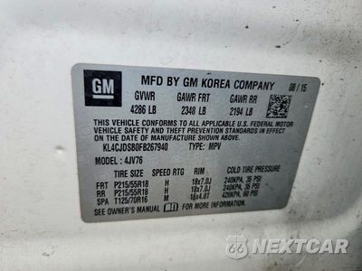 Zdjęcie 13 z 13 samochodu: 2015 BUICK ENCORE PREMIUM VIN:KL4CJDSB0FB267940 - miniatura