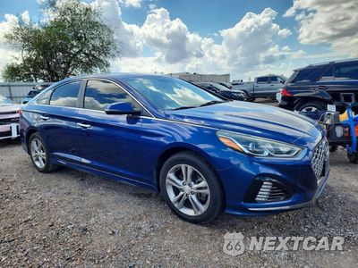 Czwarte zdjęcie samochodu z boku: 2019 HYUNDAI SONATA SEL VIN:5NPE34AF3KH786924 - miniatura