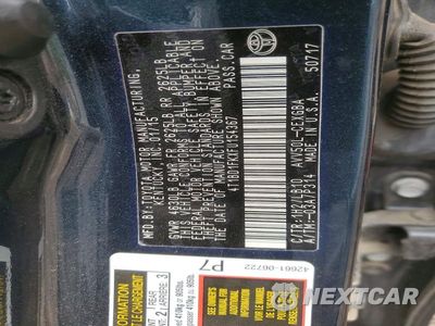 Zdjęcie 12 z 12 samochodu: 2015 TOYOTA CAMRY HYBRID XLE VIN:4T1BD1FKXFU154367 - miniatura