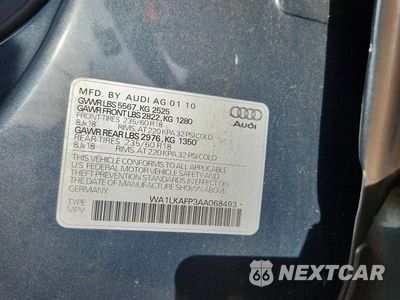 Zdjęcie 12 z 12 samochodu: 2010 AUDI Q5 PREMIUM PLUS VIN:WA1LKAFP3AA068493 - miniatura