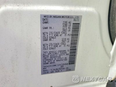 Zdjęcie 13 z 13 samochodu: 2021 NISSAN MURANO SL VIN:5N1AZ2CS9MC143998 - miniatura
