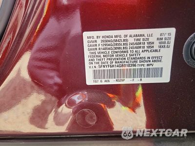Zdjęcie 14 z 14 samochodu: 2016 HONDA PILOT LX VIN:5FNYF6H14GB010396 - miniatura
