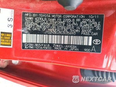 Zdjęcie 12 z 12 samochodu: 2012 TOYOTA PRIUS V THREE VIN:JTDZN3EU9C3035693 - miniatura