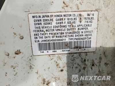 Zdjęcie 13 z 13 samochodu: 2016 HONDA FIT LX VIN:JHMGK5H55GS004211 - miniatura