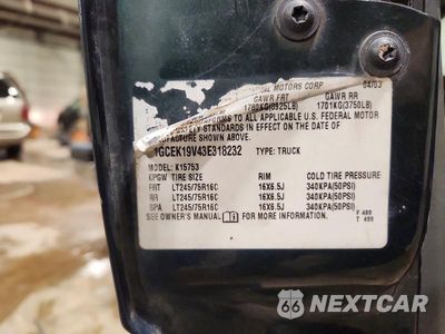 Zdjęcie 13 z 13 samochodu: 2003 CHEVROLET SILVERADO K1500 VIN:1GCEK19V43E318232 - miniatura