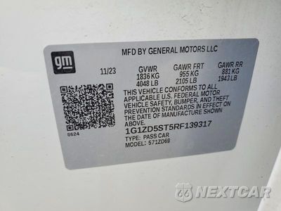Zdjęcie 12 z 12 samochodu: 2024 CHEVROLET MALIBU LT VIN:1G1ZD5ST5RF139317 - miniatura