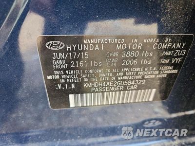 Zdjęcie 12 z 12 samochodu: 2016 HYUNDAI ELANTRA VALUE EDITION VIN:KMHDH4AE2GU584329 - miniatura